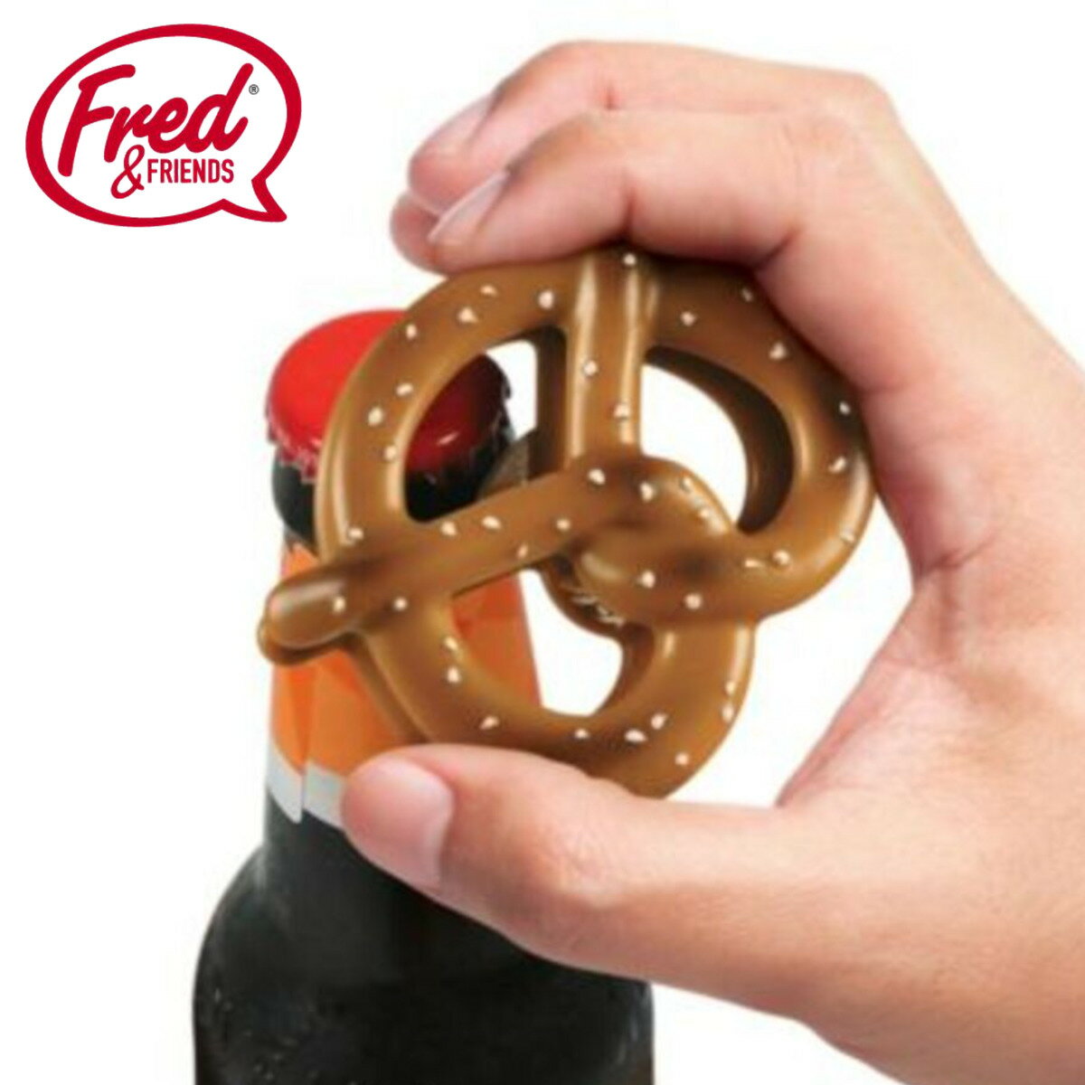 ボトルオープナー クリップ Fred ビアプレッツェル （ 栓抜 オープナー せん抜き フードクリップ キッ..