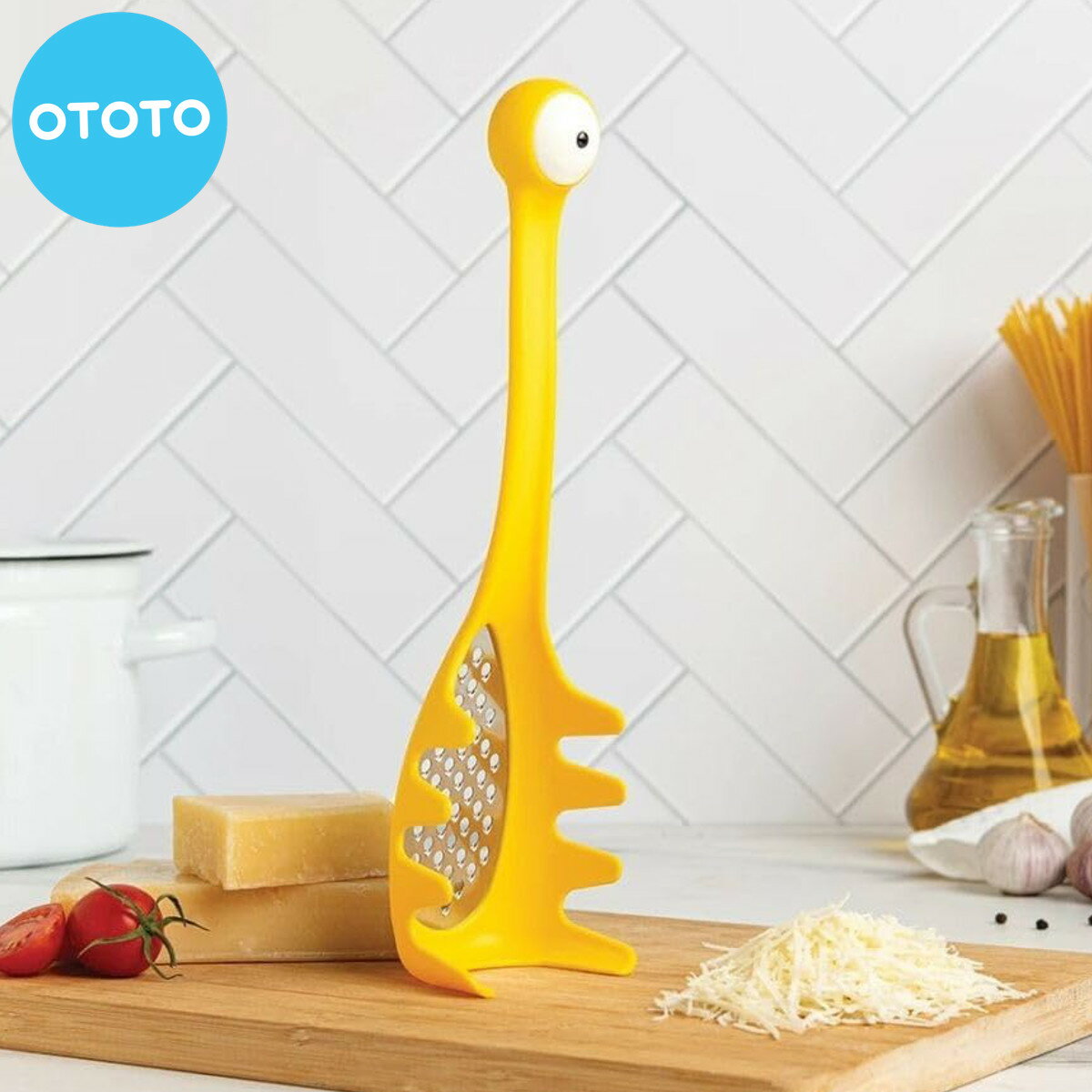 OTOTO パスタサーバー マルチモンスター パスタスプーン グレーター （ オトト パスタレードル スパゲティサーバー マルチトング おろし器 スパゲッティサーバー おろし金 チーズ削り キッチンツール 下ごしらえ かわいい ）