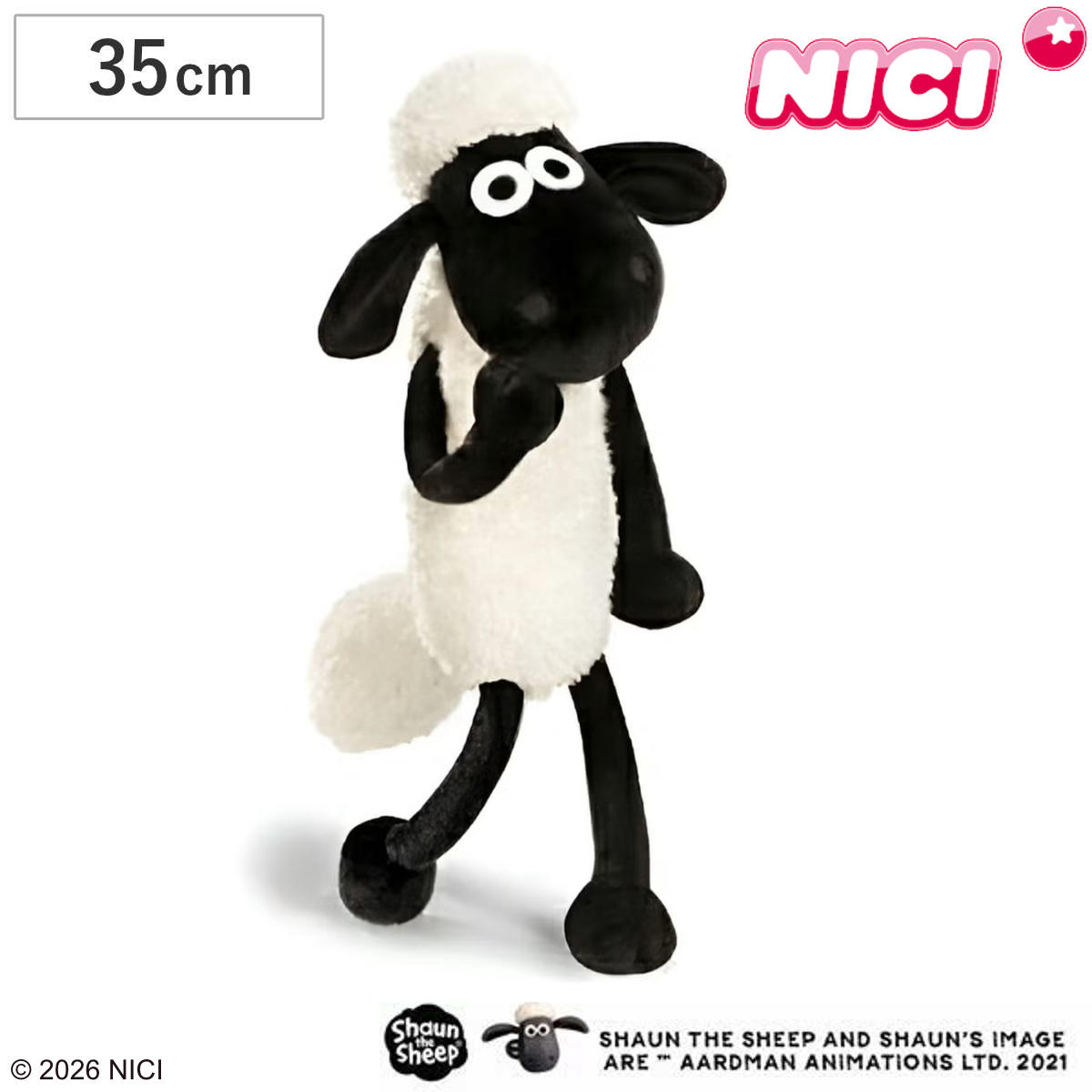 NICI ショーン クラシック 35cm ぬいぐるみ ひつじのショーン （ ニキ ヌイグルミ ふわふ ...