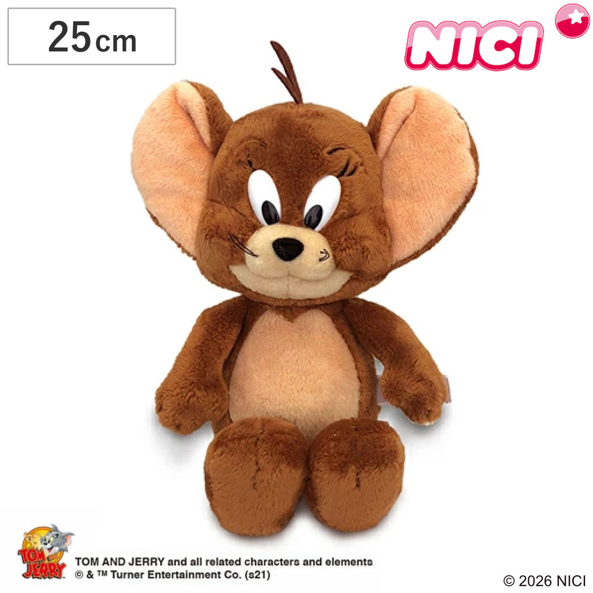 NICI 톰과 제리 제리 클래식 25cm 인형 장난감