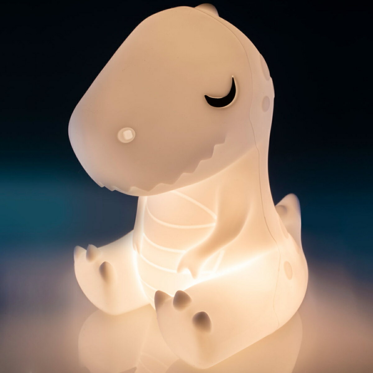 ライト レックス LED 子供部屋 （ テーブルランプ 卓上ライト 間接照明 読書灯 シリコン製 タッチセンサー アニマル 動物 6段階 調光 柔らかい 充電式 寝室 ベッドサイド led かわいい ）のサムネイル