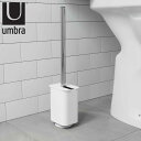 umbra トイレブラシ ケース付き フレックス シュアロック ( トイレ ブラシ トイレ掃除 トイレ用ブラシ ブラシケース ブラシ入れ 柄付き トイレ掃除用品...