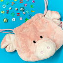 フィギュアフェイスポーチ NICI ピンクピッグ ( ニキ ポーチ 小物入れ 巾着ポーチ 巾着 おしゃれ 中学生 高校生 アニマル 動物 ギフト プレゼント グ...
