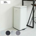ゴミ箱 30L Galva ペダル式 ( ごみ箱 30リットル ペダルペール 幅27 分別 角型 ふた付き スリム スチール レトロ バケツ型 ダストボックス ...
