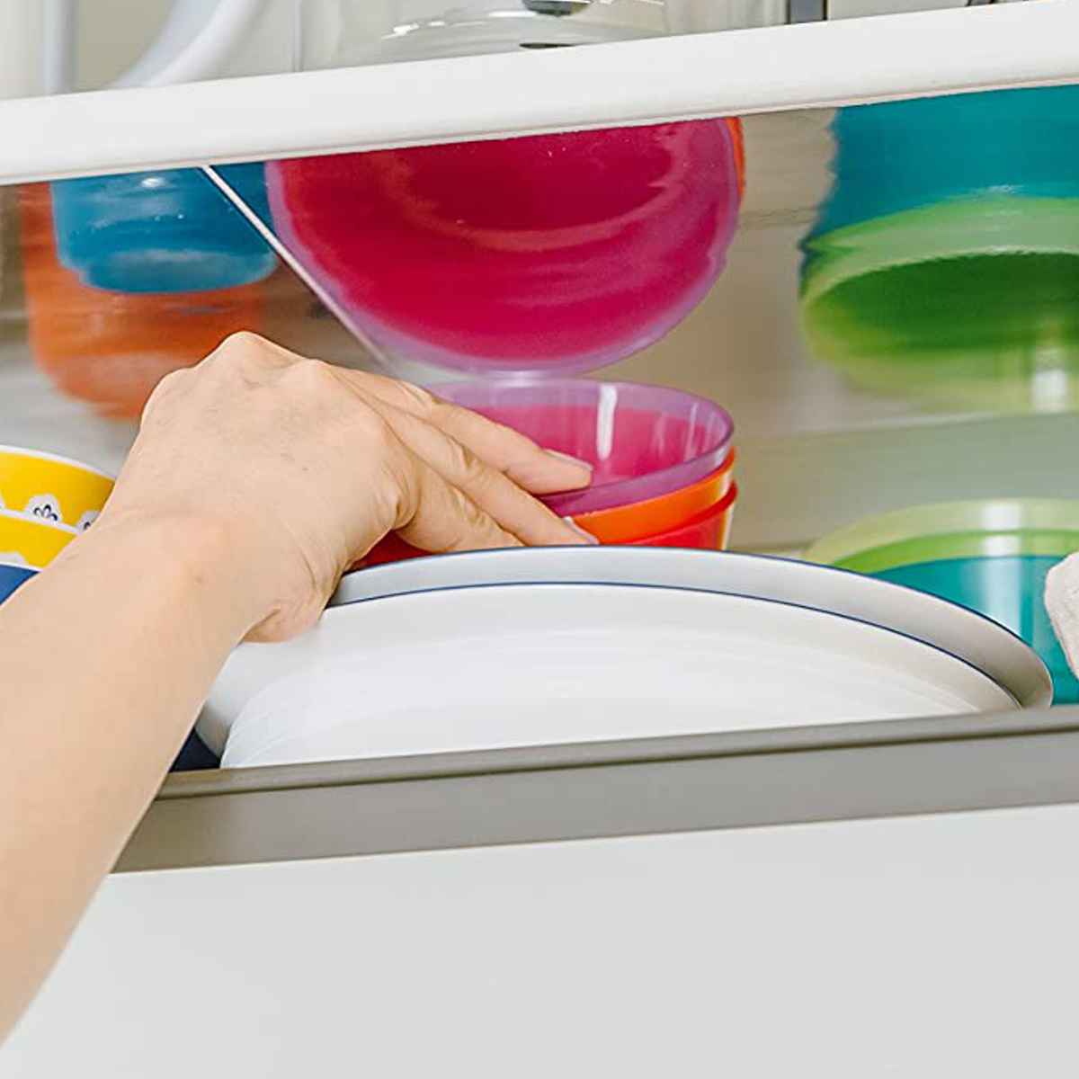 食器棚シート 高い位置の棚の中身 鏡を貼って見る お見通シート 2枚入 SUISUIシリ...