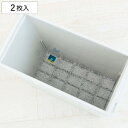 除湿剤 ゴミ箱用強力消臭&除湿シート2枚入 ( 除湿シート 消臭シート ゴミ箱 ニオイ防止 繰り返し使える 天日干し 除湿 消臭 カット可能 乾燥剤 生ゴミ タバコ 防臭 )
