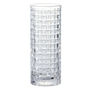 花瓶 割れないガラス PVクリスタMOSAIC 直径10×高さ25cm