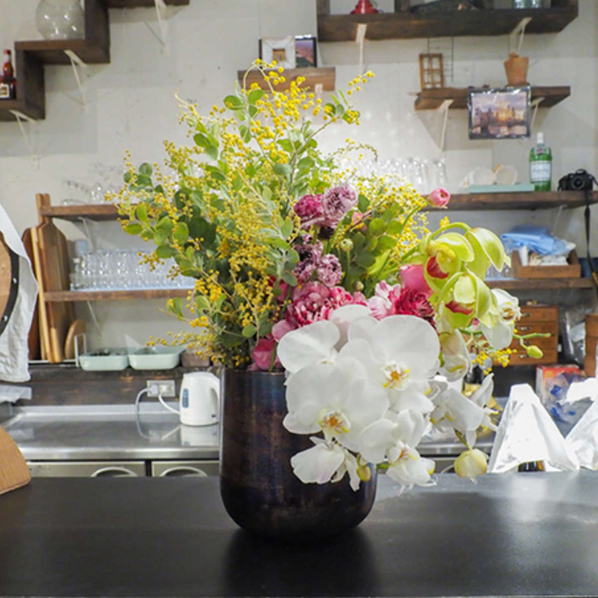 植木鉢 AM5ベース アルミ 直径17.5×高さ19cm （ 送料無料 プラントポット 植物用ポット 花器 鉢カバー ポット 花瓶 丸 植木鉢カバー プラスチック 植物 花 観葉植物 園芸 インテリア 底穴なし 軽量 ） livingut-10182234 リビングート 楽天市場店 サンプル画像3