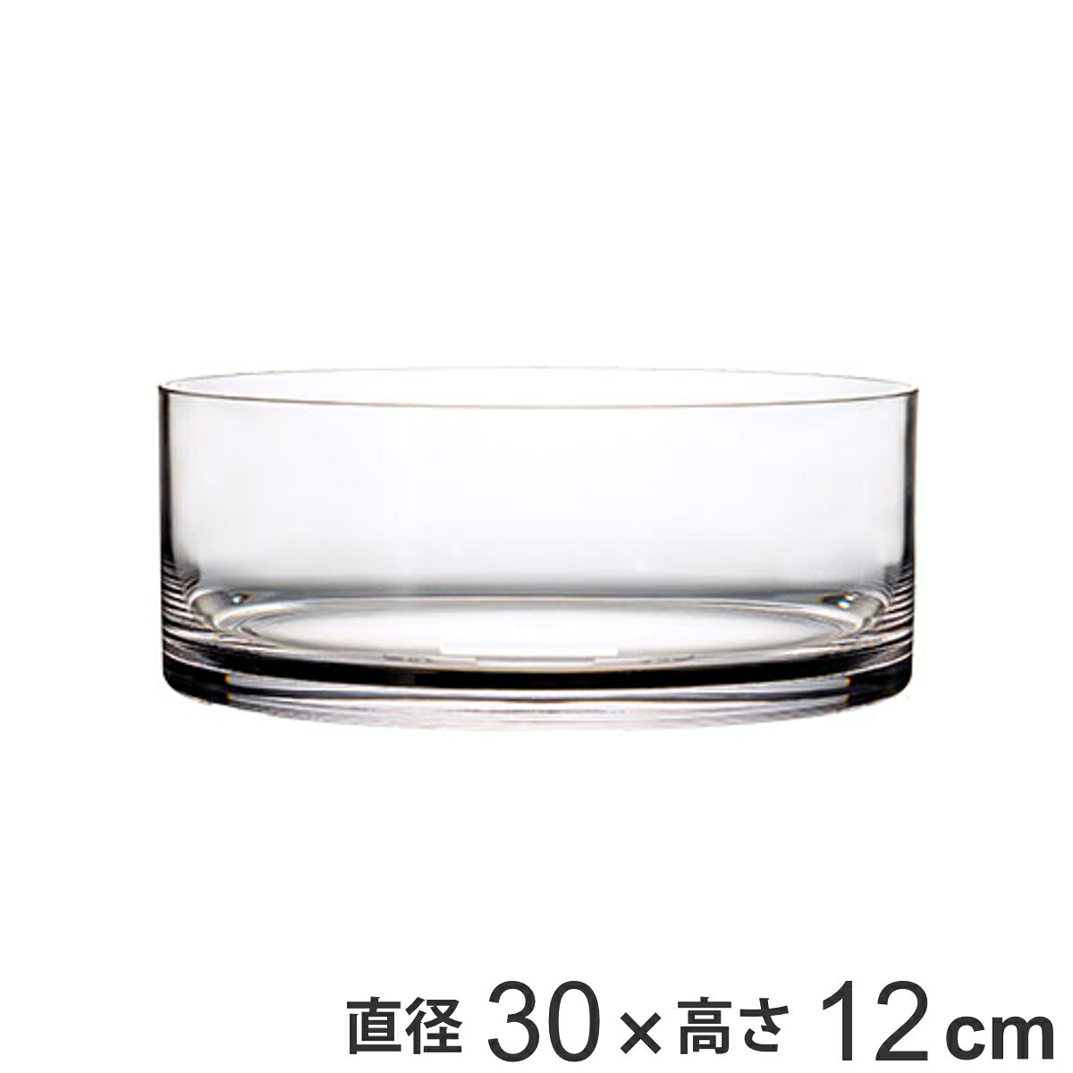 Crystal Products - 花瓶 割れないガラス PVシリンダー 直径30×高さ12cm （ 花びん 花器 フラワーベース 透明 割れない 丸 鉢 円筒 円柱 ボウル ポリカーボネート キャニスター クリア 水草 花 植物 インテリア おしゃれ ）