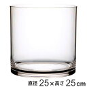 花瓶 PVシリンダー 直径25×高さ25cm ポリカーボネイト ( 送料無料 花びん 花器 フラワーベース 透明 割れない 丸 鉢 植木鉢 円筒 円柱 ポリカーボネート プラ クリア 花 植物 切花 花束 インテリア おしゃれ )