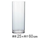 花瓶 PVシリンダー 直径25×高さ60cm ポリカーボネイト ( 送料無料 花びん 花器 フラワーベース 透明 割れない 丸 鉢 植木鉢 円筒 円柱 ポリカーボネート プラ クリア 花 植物 切花 花束 インテリア おしゃれ )