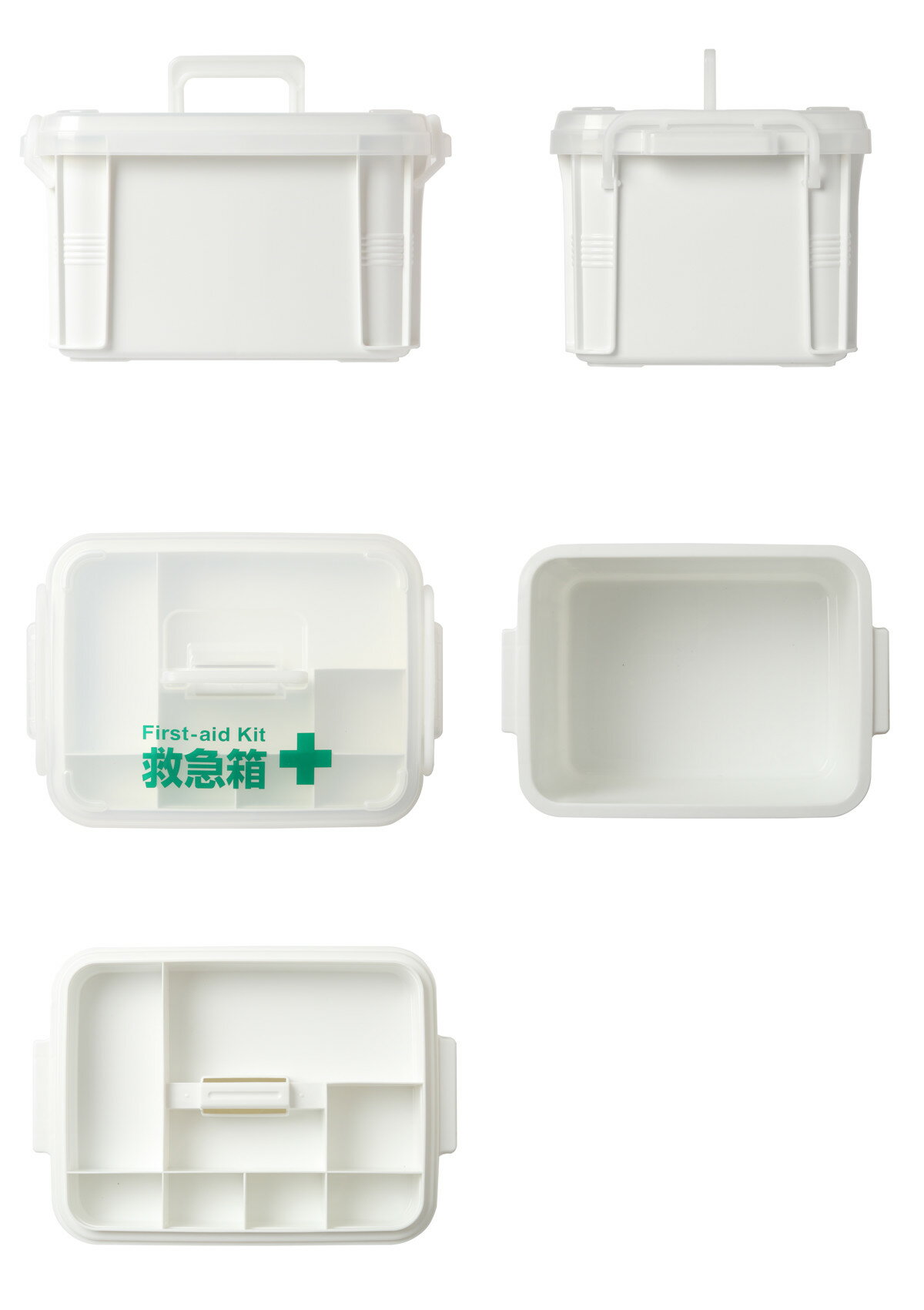 救急箱 薬ケース トレー付き 取っ手付き （ 薬箱 薬入れ くすり整理箱 クスリ くす...