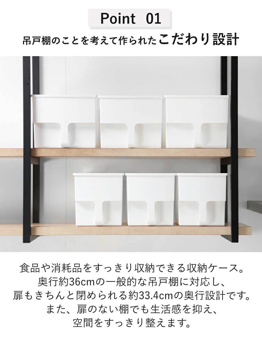 キッチン収納ケース 吊り戸棚ボックス ワイド ...の紹介画像3