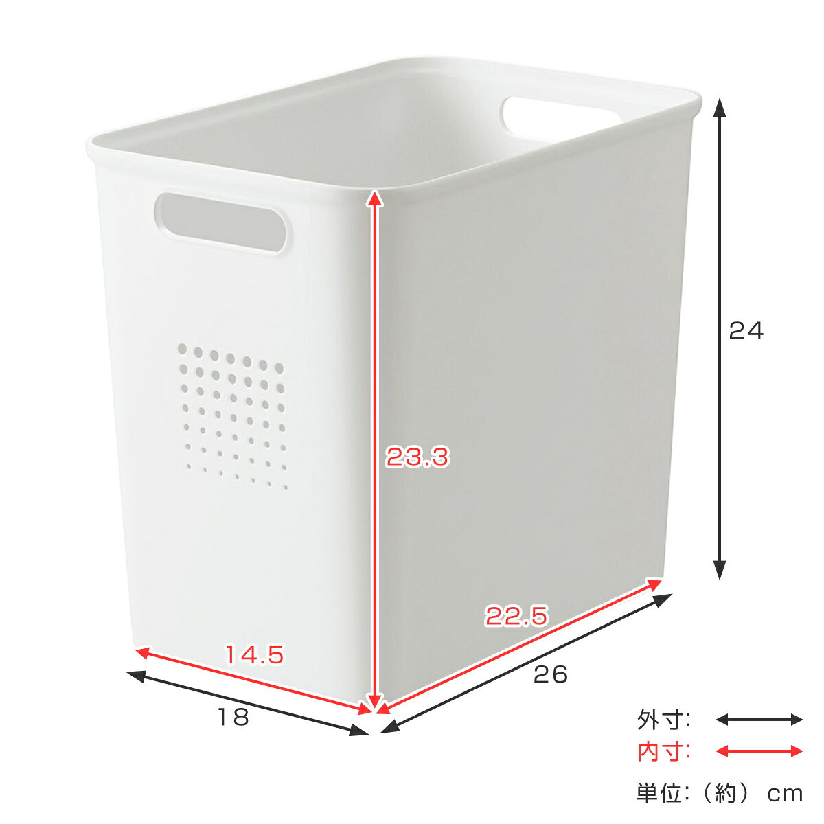 キッチン収納ケース シューノ M 幅18cm 奥行26cm 高さ24cm （ キッチン収納 キッチ...