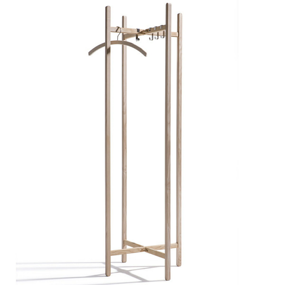クロスツリー Clothes Tree 物干し サイドバイサイド ( 物干し竿 ランドリー ハンガーラック 天然木 完成品 衣類 ハンガー 洗濯 ランドリーグッ...