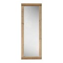 ミラー 全身 木枠 天然木 古材 60×160cm ( 大きめ 大きい 鏡 かがみ 立てかけ 立掛け 完成品 木製 フレーム 玄関 リビング クローゼット アンティーク風 )