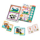英語カード どうぶつ 知育 おもちゃ ( 知育玩具 絵合わせ 柄合わせ 英語 カードゲーム 子供 キッズ 幼児 知育おもちゃ カード えいご 動物 3歳 男の子 女の子 プレゼント ギフト おうち時間 )
