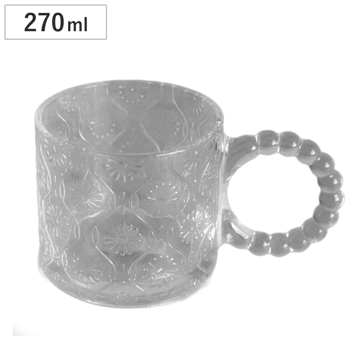 デザート食器 glaffe Glass Mug （ 270ml ガラス グラス マグ マグカップ マグコップ カップ 食器 おしゃれ かわいい…