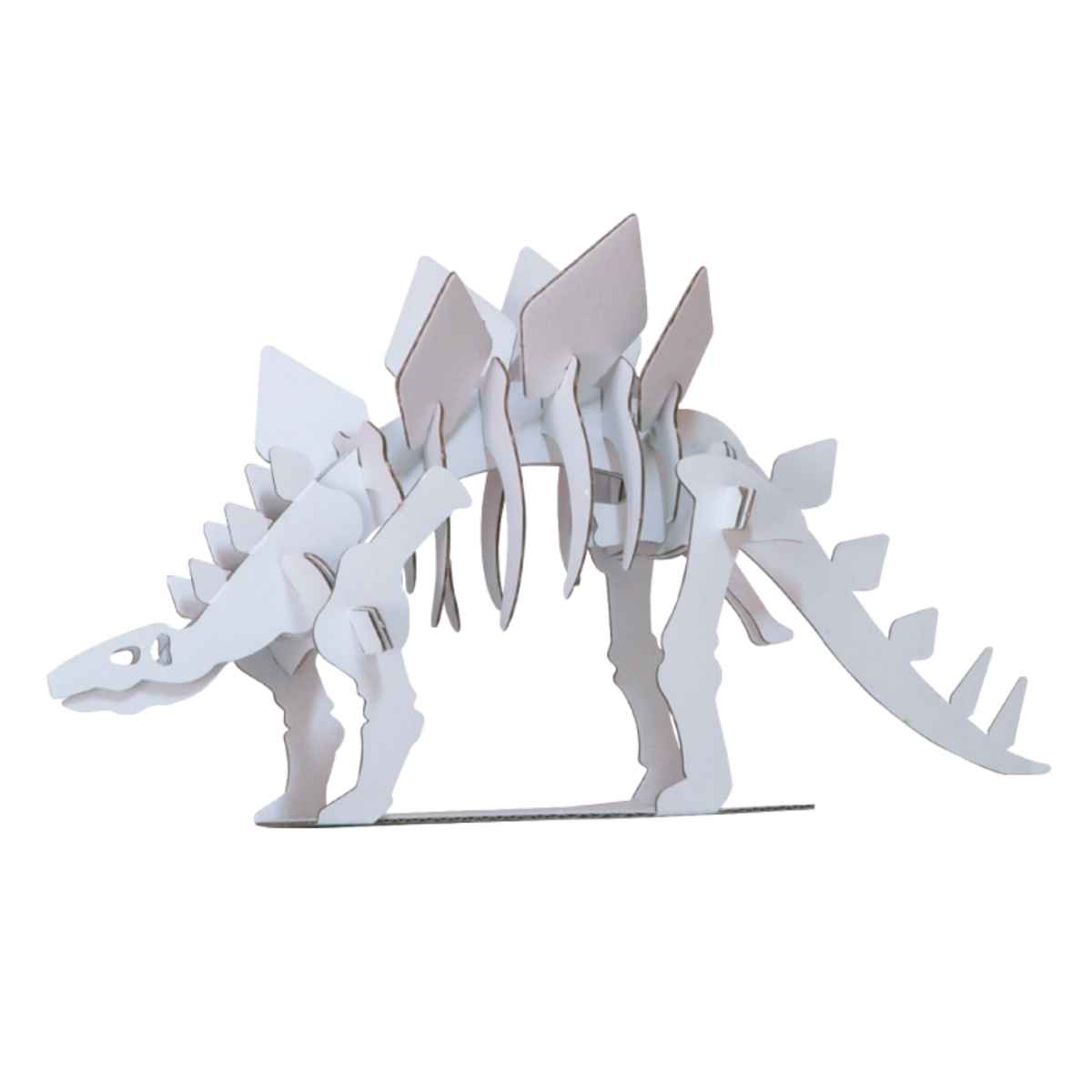 工作キット ダンボール製 hacomo kids ステゴサウルス ( ダンボール 段ボール 恐竜 おもちゃ ペーパークラフト 工作 子ども キッズ 組み立て 手...