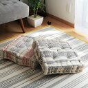 クッション TERRA テラ インド綿 クッキークッション 42×42cm レッド ( 座布団 ざぶとん 四角 椅子 フロアクッション コットン シートクッショ...