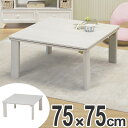 こたつ カジュアルコタツ 折脚 幅75cm ( 家具調こたつ 座卓 炬燵 折りたたみテーブル コタツ ローテーブル 暖房器具 机 こたつ本体 リビングテーブル フォールディング 正方形 )