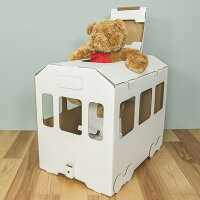 ダンボール 電車 ダンボール電車 組立 ( 送料無料 玩具 おもちゃ 段ボール 秘密基地 運転手 動く 子ども こども 工作 ごっこ遊び 知育玩具 お絵描き 安全 )