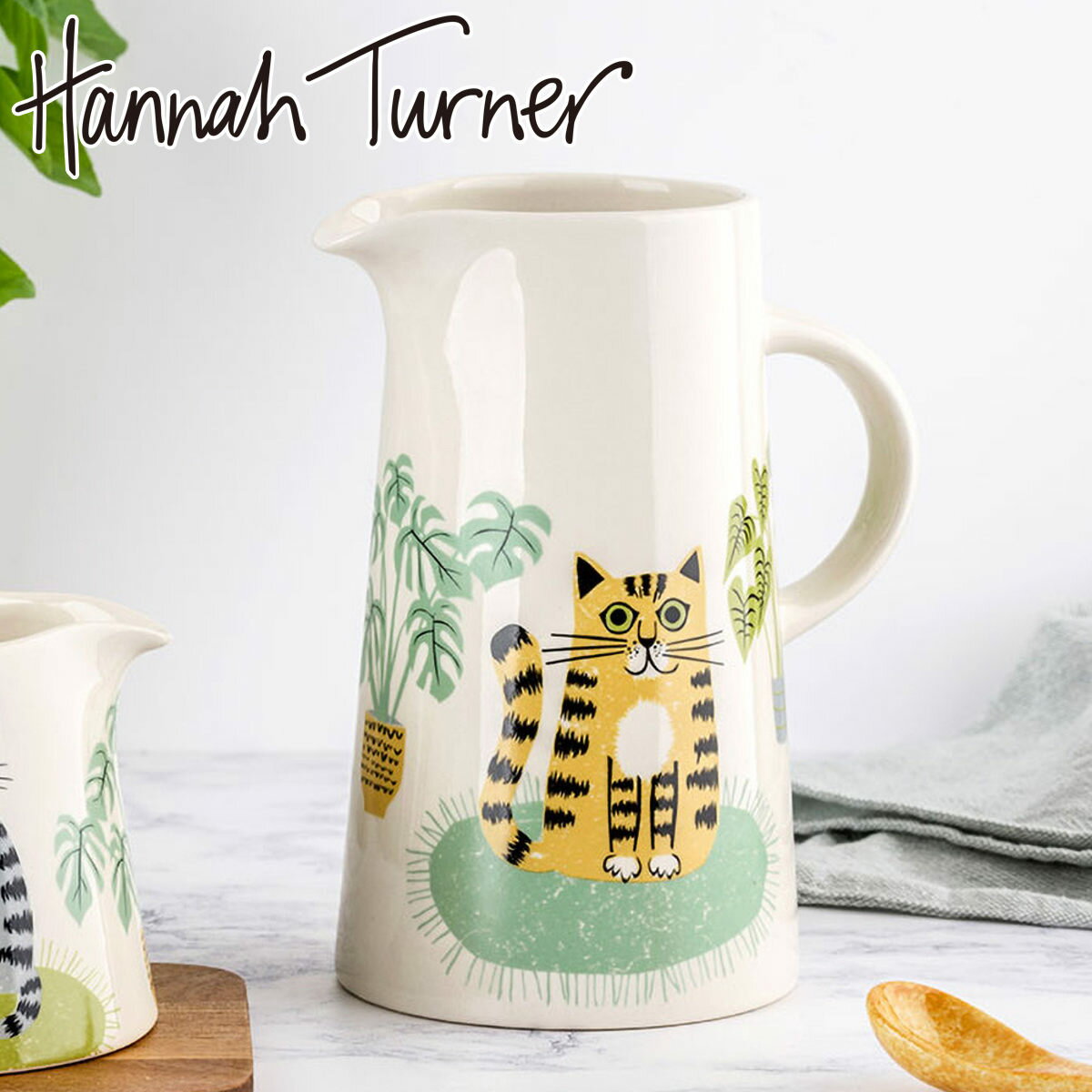 ジャグ Hannah Turner Cat Tall Jug （ ハンナターナー 950ml ピッチ ...