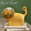 貯金箱 Hannah Turner Money box Lion ライオン （ ハンナターナー マネーボックス コイン マネーバンク 500円玉 貯まる コイン入れ 500円玉貯金 置物 陶器 オブジェ 雑貨 ゴム栓付き 硬貨 アニマル グッズ おしゃれ かわいい ）