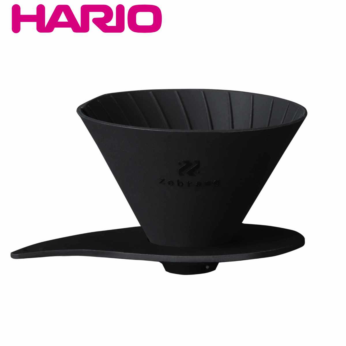ドリッパー ハリオ V60フラットドリッパー01 1～2杯用 Zebrang （ HARIO 折り畳み 持ち運び コーヒー コーヒードリッパー 日本製 折りたたみ コンパクト シリコン製 1杯 2杯 ハンドドリップ アウトドア ）