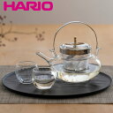 ハリオ 冷酒器 グラス セット 360ml 丸地炉利 耐熱ガラス ( HARIO 酒器 地炉利 ちろり ガラス製 酒 冷酒 グラス付き 氷入れ付き 高級感 おし...