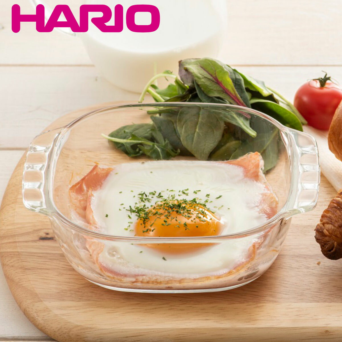 ハリオ トースター皿 15cm 耐熱ガラ