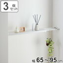 つっぱり棚 3個セット 突っ張り棚24M 取付寸法65〜95cm スリムメッシュ ( ツッパリ つっぱり 棚 収納 スリム 伸縮棚 ラック トイレ 洗面所 玄関...