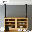 家具転倒防止 突っ張り棒 S 35cm〜50cm 2本組 家具転倒防止ポール ( つっぱり棒 地震ポール 地震対策 防災 強力 簡単 設置 取り付け 伸縮式 食...