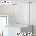 家具転倒防止 冷蔵庫転倒防止 つっぱり棒 幅60cm 高さ50cm〜75cm ( 突っぱり棒 60cm 強力 つっぱり 突っぱり 突っ張り 棒 伸縮式 冷蔵庫 ...