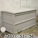 物置 組立式収納庫 屋外 大容量 ( 収納ボックス ストッカー 幅103×奥行53×高さ56cm 200L 大型 収納 日本製 収納庫 プラスチック フタ付き 上開き おしゃれ ベランダ ガーデニング アウトドア 防災 用品 グッズ 入れ 収納ケース )