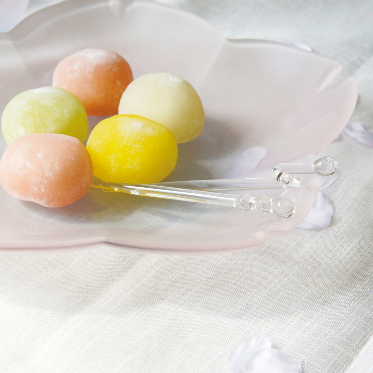 廣田硝子 はなほのか 酒器 盃 徳利 （ ガラス 日本製 杯 日本酒 冷酒 酒 おちょこ おしゃれ かわいい ピンク 桃 花 ）