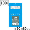 ゴミ袋 70L 90×80cm 厚さ0.035mm 10枚入 青 GM71 メタロセン配合 10袋セット （ ポリ袋 ごみ袋 70リットル 100枚 ゴミ 袋 ブルー 縦90cm 横80cm ツルツル ポリエチレン キッチン リビング 消耗品 常備品 色付き ）