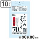 ゴミ袋 こだわりのポリ袋 70L 90×80cm 厚さ0.025mm 10枚入 透明 MT73 ( ポリ袋 ごみ袋 70リットル 10枚 ゴミ 袋 縦90cm ...