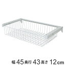 壁面収納 フィットラック スライドバスケットセット 幅45cm ( 送料無料 幅45×奥行43×高さ12cm バスケット パーツ オプション 部品 DIY 収納...