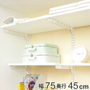 壁面収納 棚 幅75cm 奥行45cm フィットラック TSセット ( 送料無料 棚板 木製 DIY 収納 ホワイト 可動棚 オープンラック 収納ラック 有効活...