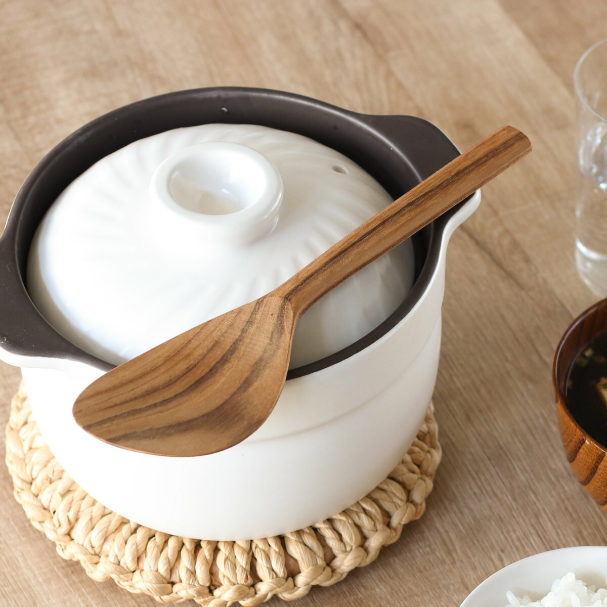 長しゃもじ 木製 KOTOKOTO （ ことこと 杓文字 シャモジ 杓子 天然木 飯杓子 下ごしらえ キッチンツール 調理器具 調理用品 調理道具 調理小物 キッチン用品 ） livingut-10206669 リビングート 楽天市場店 サンプル画像3