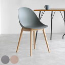 オフィスチェア 座面高47cm 木製脚 ワークチェア wood aven ( ポリプロピレン プラスチック デスクチェア 椅子 ダイニングチェア カフェ オフィス シンプル 北欧 モダン おしゃれ )