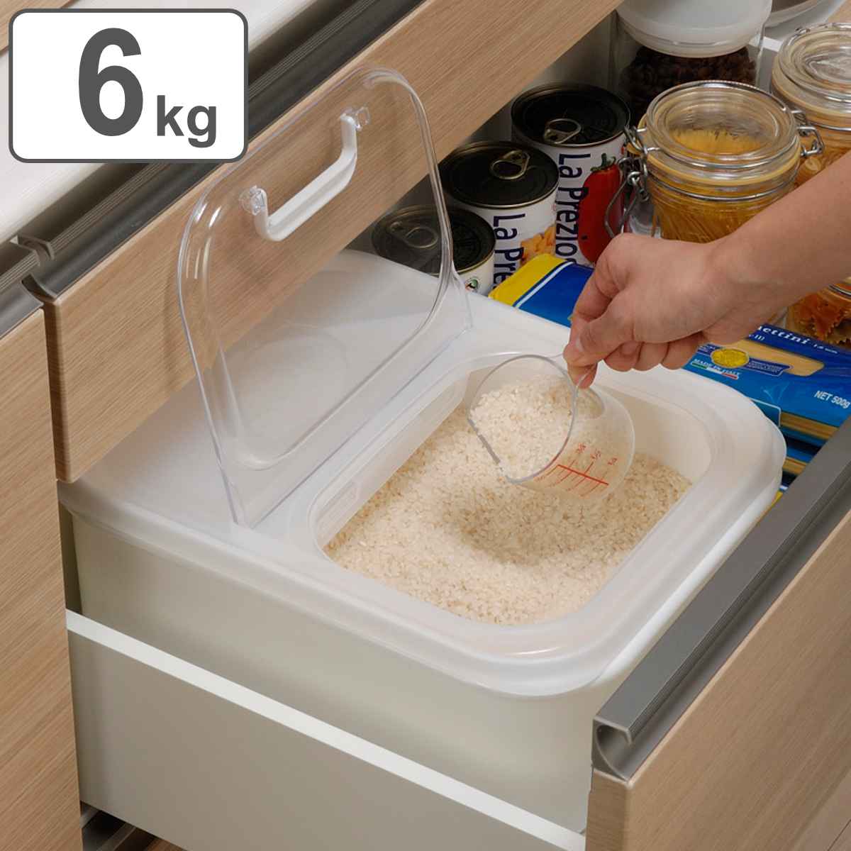 米びつ 気くばり米びつ 6kg ライスボックス （ 5kg 