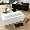 ケーブル収納 テーブルタップボックス L 12個セット 配線 ( ケーブル収納 タップボックス コード収納 プラスチック コードケース おしゃれ 日本製 コード...