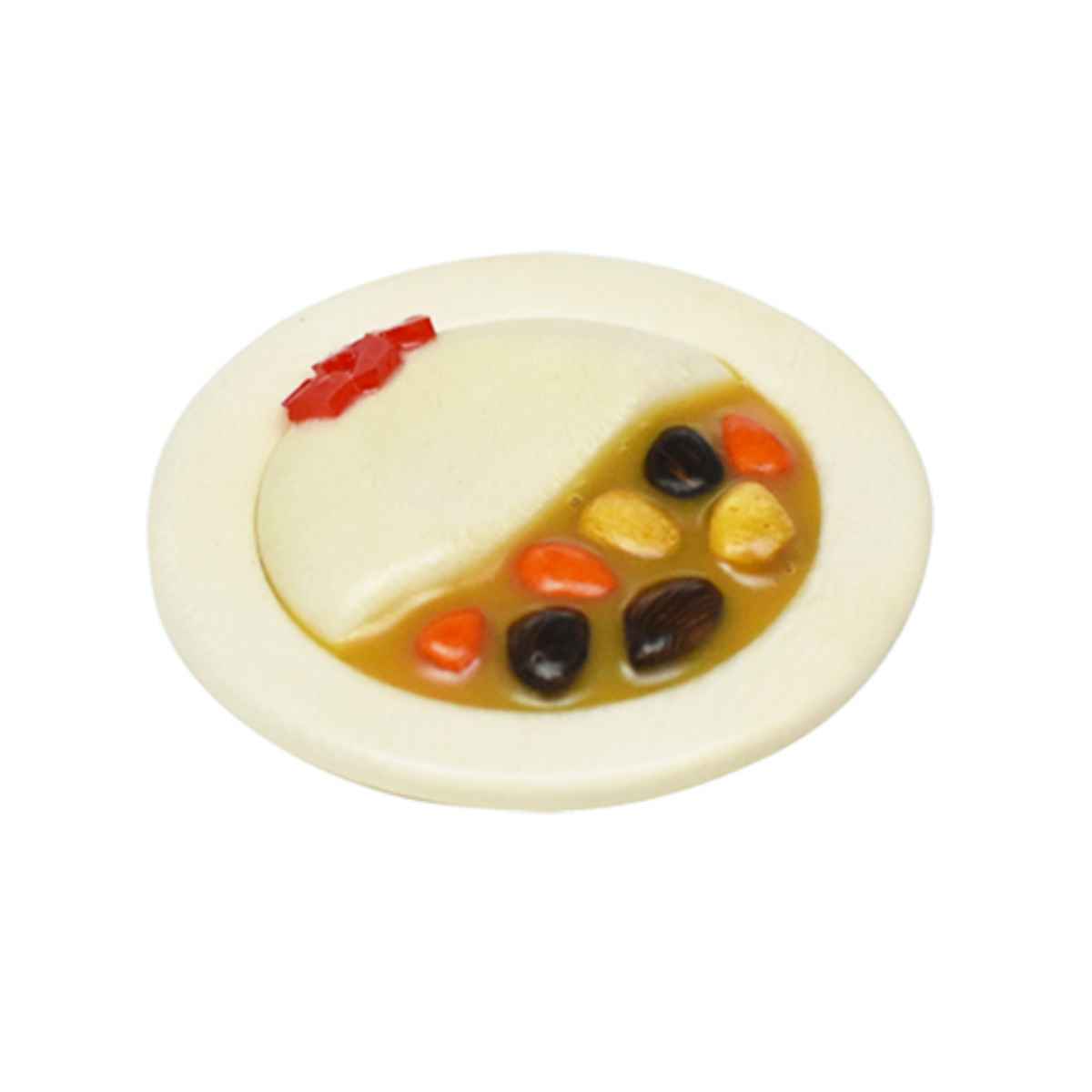 箸置き 4cm カレー 木製 天然木 （ はしおき カトラリーレスト 木 箸休め カトラリー置き 箸 置き レスト カトラリー 箸枕 カレーライス 食べ物モチーフ おもしろ ）のサムネイル