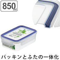 保存容器 イージーケアタイト 850ml プラスチック製 密閉型 抗菌 電子レンジ対応 ( プラスチック保存容器 密閉容器 レンジ対応 冷凍OK 長期保存 冷凍庫 電子レンジ 食洗機対応 パッキン一体型 4点ロック 作り置き 小分け保存 )