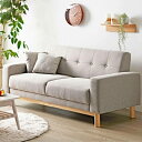ソファ 2.5人掛け 幅160cm 木製 ファブリック ( 送料無料 ソファー コンパクトソファ 2人掛け 肘付き ひじ掛け コンパクト おしゃれ 北欧 ヘリン...