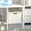 収納ボックス カラーボックス用 高さ19cm 12個セット ( 送料無料 幅26×奥行26×高さ19cm カラーボックス インナーボックス 収納 収納ケース プ...
