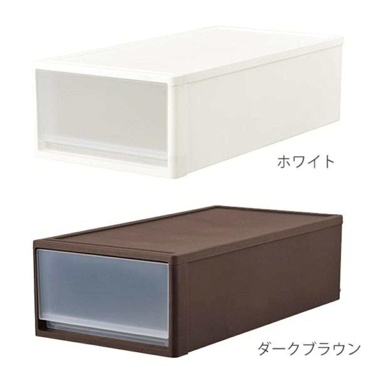 収納ケース ストラ 74-M 幅39×奥行74×高さ22cm 押入れ収納 プラスチック 引き出し ...
