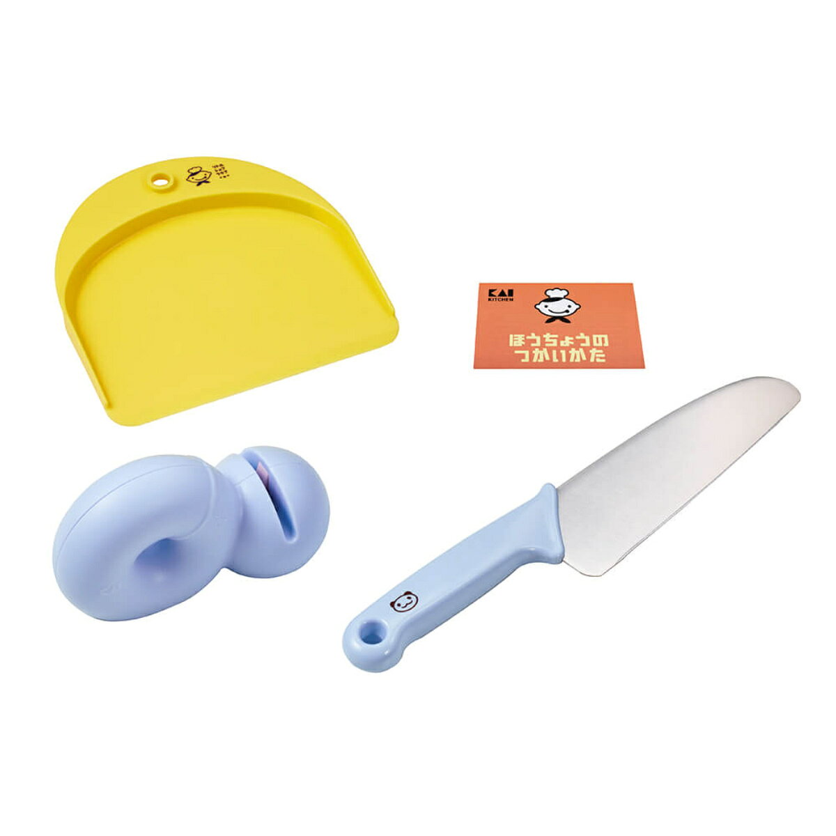 包丁 3点セット 包丁・シャープナーセット リトルシェフクラブ （ 子ども用包丁 子供用調理器 こども包丁 セット 調理セット 包丁 子供用 子供包丁 キッズ包丁 上級用 お手伝い 練習 食育 ） livingut-10198192 リビングート 楽天市場店 サンプル画像2